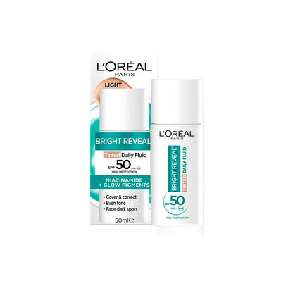 L'Oreal Paris Bright Reveal Tinted SPF 50 Light Fluid - 50mL