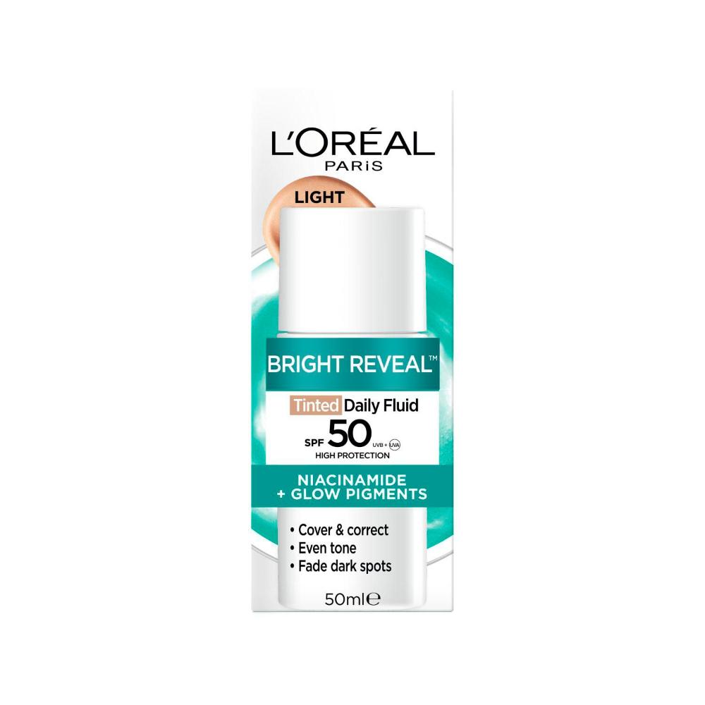 L'Oreal Paris Bright Reveal Tinted SPF 50 Light Fluid - 50mL