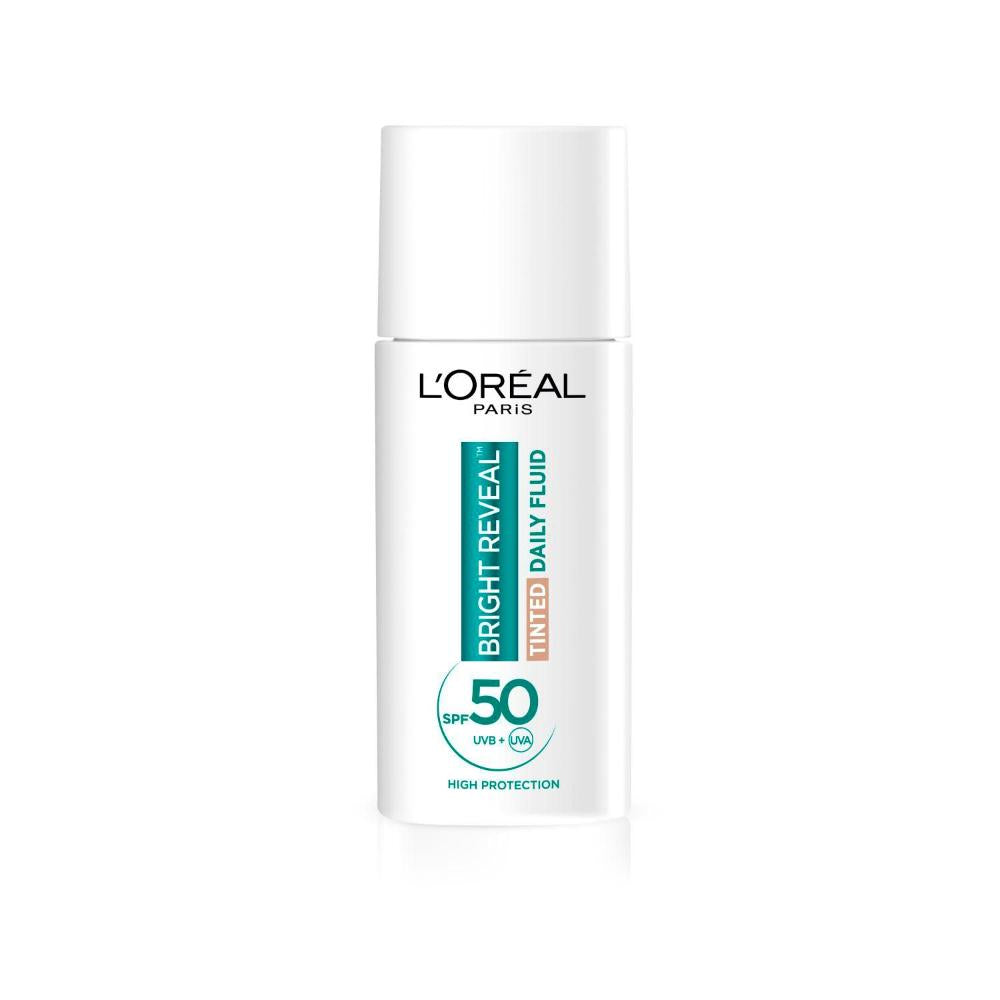 L'Oreal Paris Bright Reveal Tinted SPF 50 Medium Fluid - 50mL