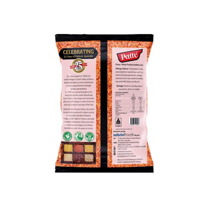 Pattu Red Split Lentils - 4kg