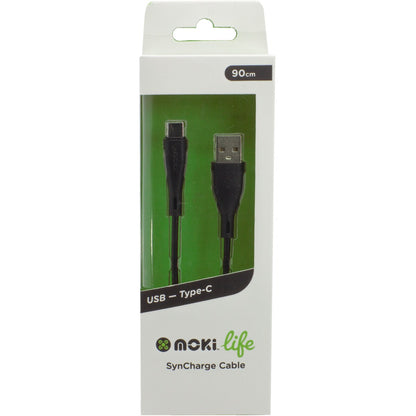 Moki Life Type-c To Usb Syncharge Cable 90cm Each