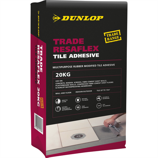 Dunlop Trade Resaflex Tile Adhesive - 20kg
