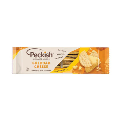 Peckish Rice Crackers Cheese - 90g