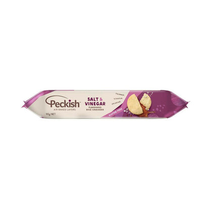 Peckish Rice Crackers Salt Vinegar - 90g