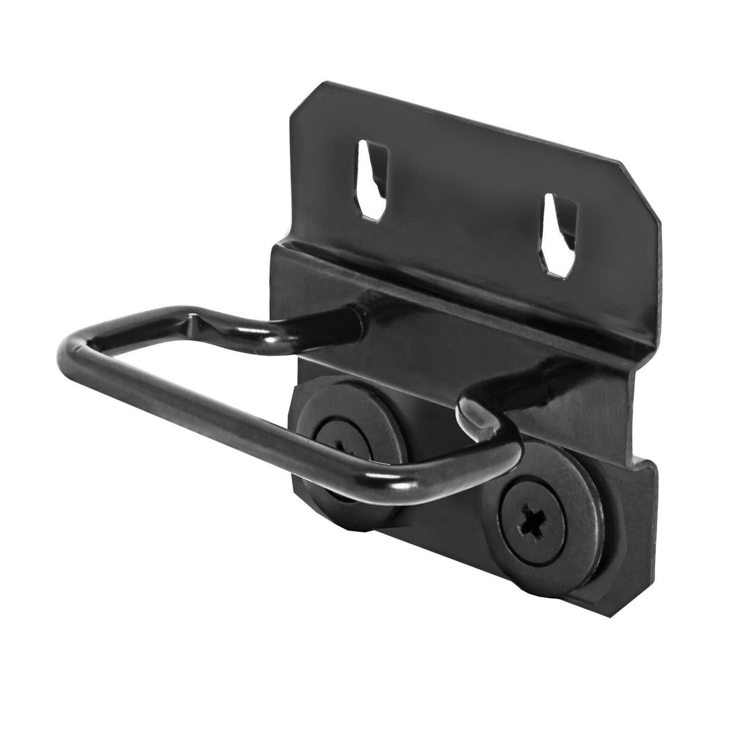 Pinnacle Black Gloss Heavy Duty Pegboard Tool Holder - 50 x 50 x 40mm - 6 Pack