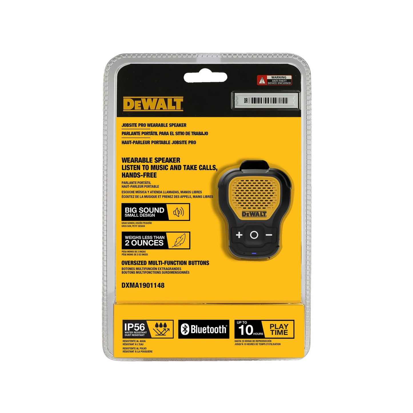 Dewalt Jobsite Pro Wearable Speaker Microphone