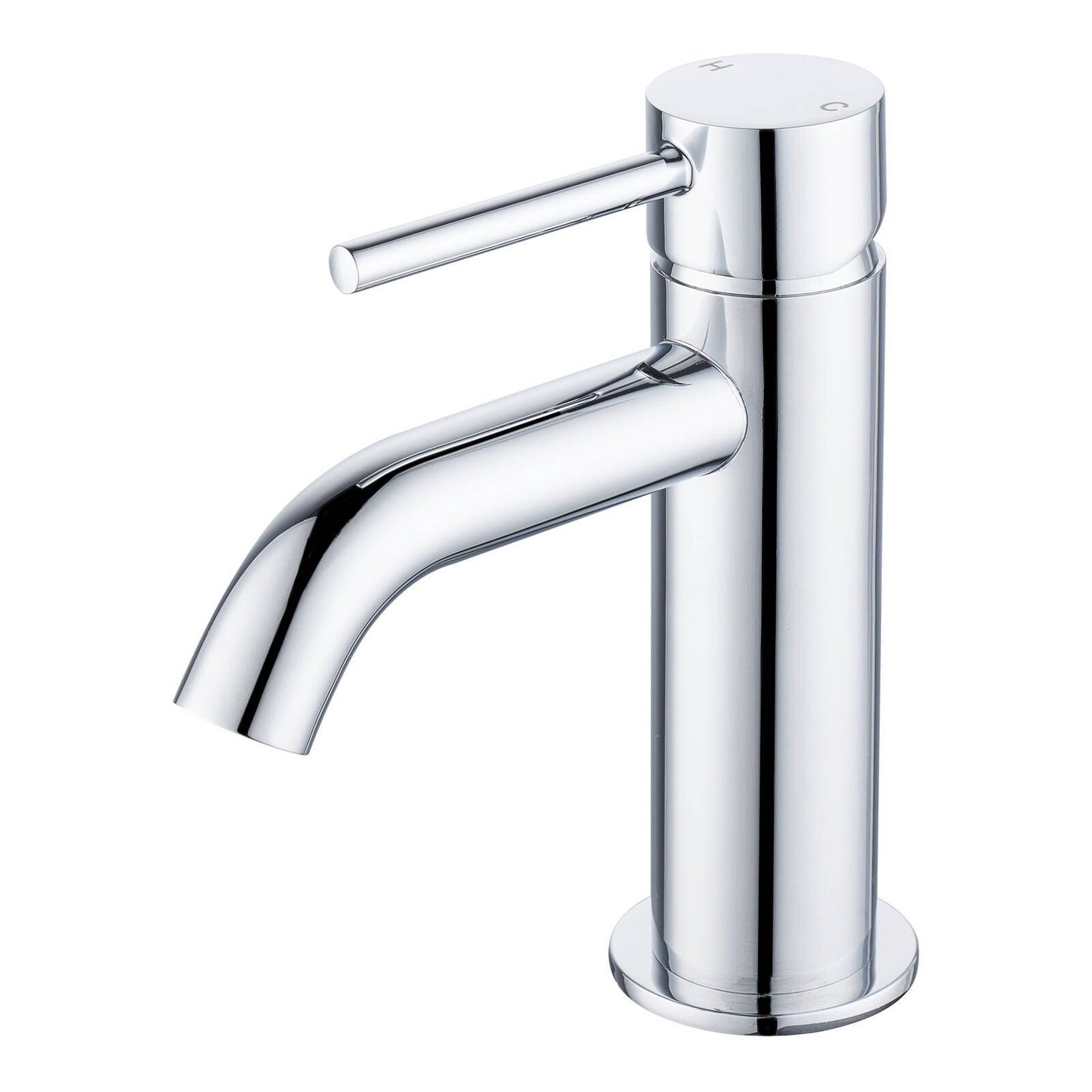 Mondella Resonance 25mm Chrome Curved Spout Basin Mixer