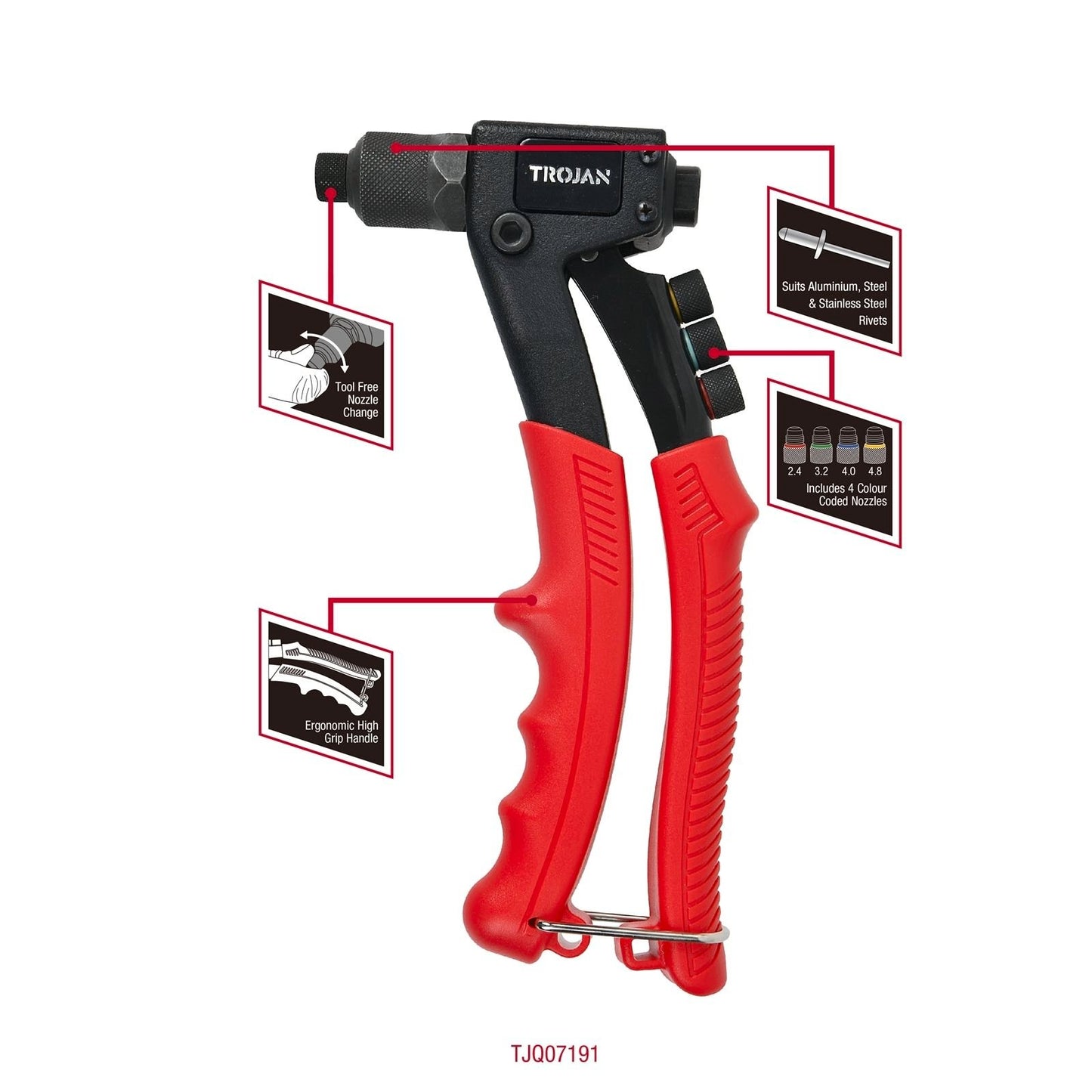 Trojan Rivet Gun - 8"
