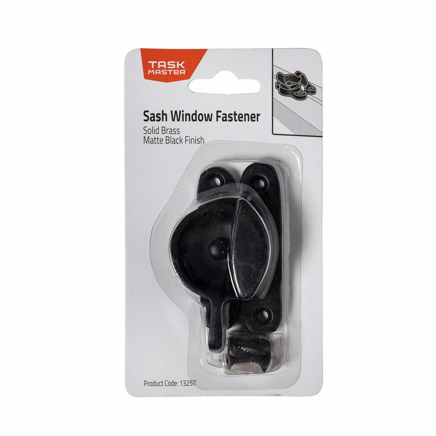 Taskmaster Sash Fastener - 80mm - Matte Black