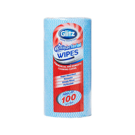 Glitz Antibacterial Wipes - 100 Pack