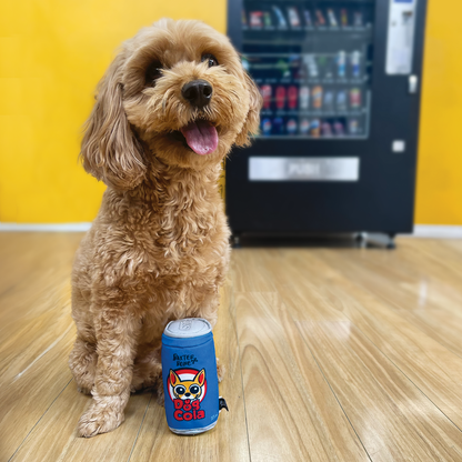 Baxter Bone Dog Cola Soda Can Plush Toy