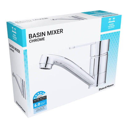 Shaw Mason Chrome Basin Mixer - 40mm
