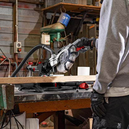 Ozito Double Bevel Sliding Mitre Saw - 1800W - 210mm