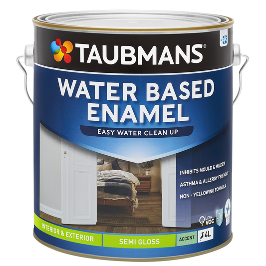 Taubmans Accent Semi Gloss Water Based Enamel Paint - 4L