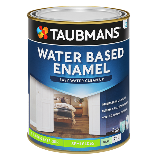 Taubmans Accent Semi Gloss Water Based Enamel Paint - 1L