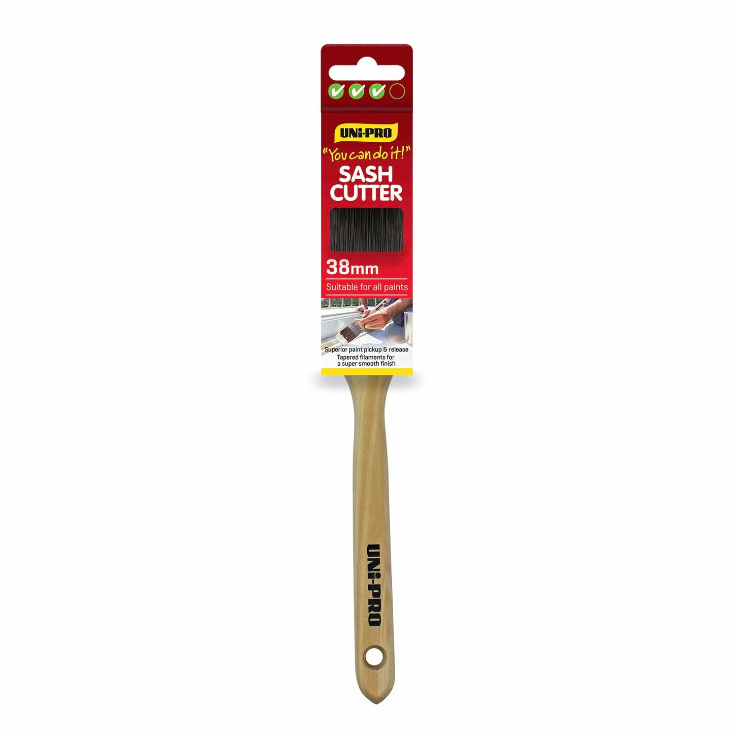 UNi-PRO Sash Cutter Paint Brush - 38mm