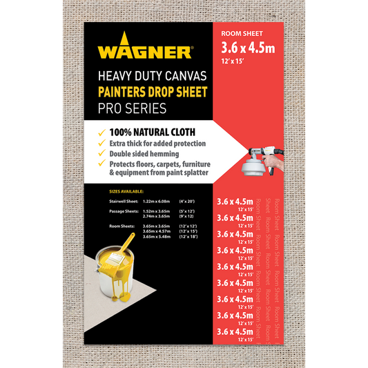 Wagner Heavy Duty Canvas Drop Sheet - 3.65 x 4.57m