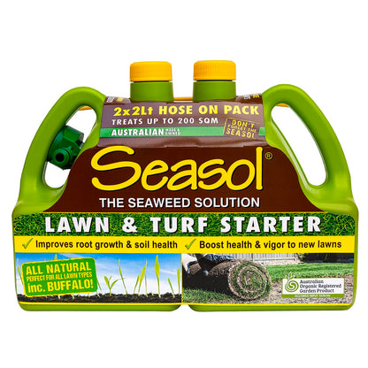 Seasol Lawn and Turf Starter - 2 x 2L