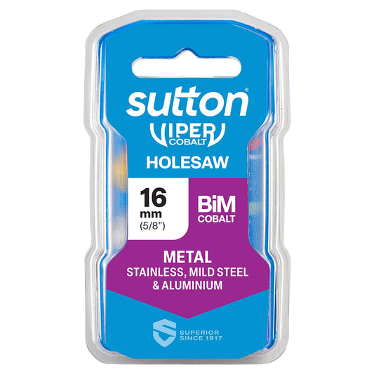 Sutton Tools Viper Cobalt Bi Metal Holesaw - 16mm