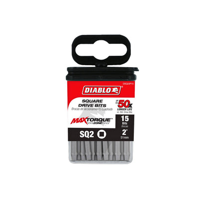 Diablo Power Bit SQ2 - 2" - 15 Pack