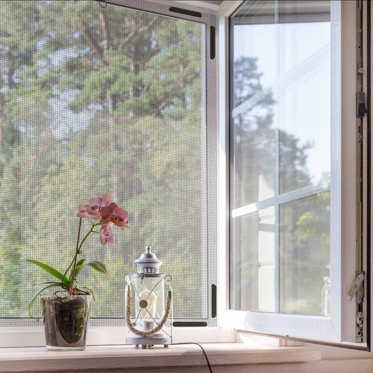 Pillar Black Magnetic Quickfir Flyscreen Kit 2 x 2m