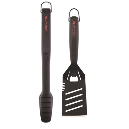 Matador BBQ Non Stick Tool Set - 2 Piece - Stainless Steel - Easy Clean
