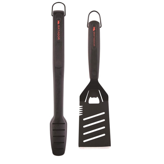 Matador BBQ Non Stick Tool Set - 2 Piece - Stainless Steel - Easy Clean