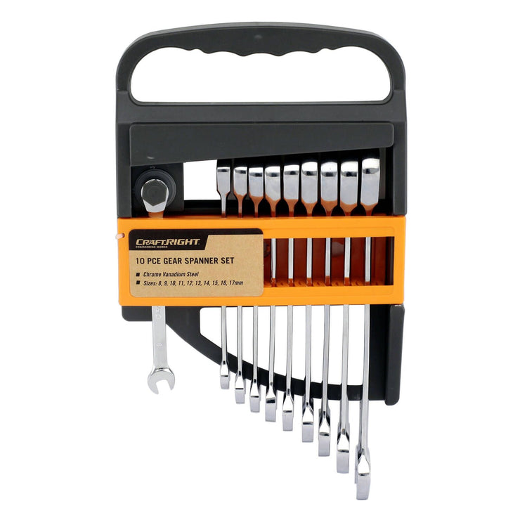 Craftright 10 Piece Metric Gear Spanner Set