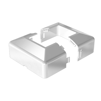 Peak Aluminium Balustrade Post Base Cover - 90mm - White