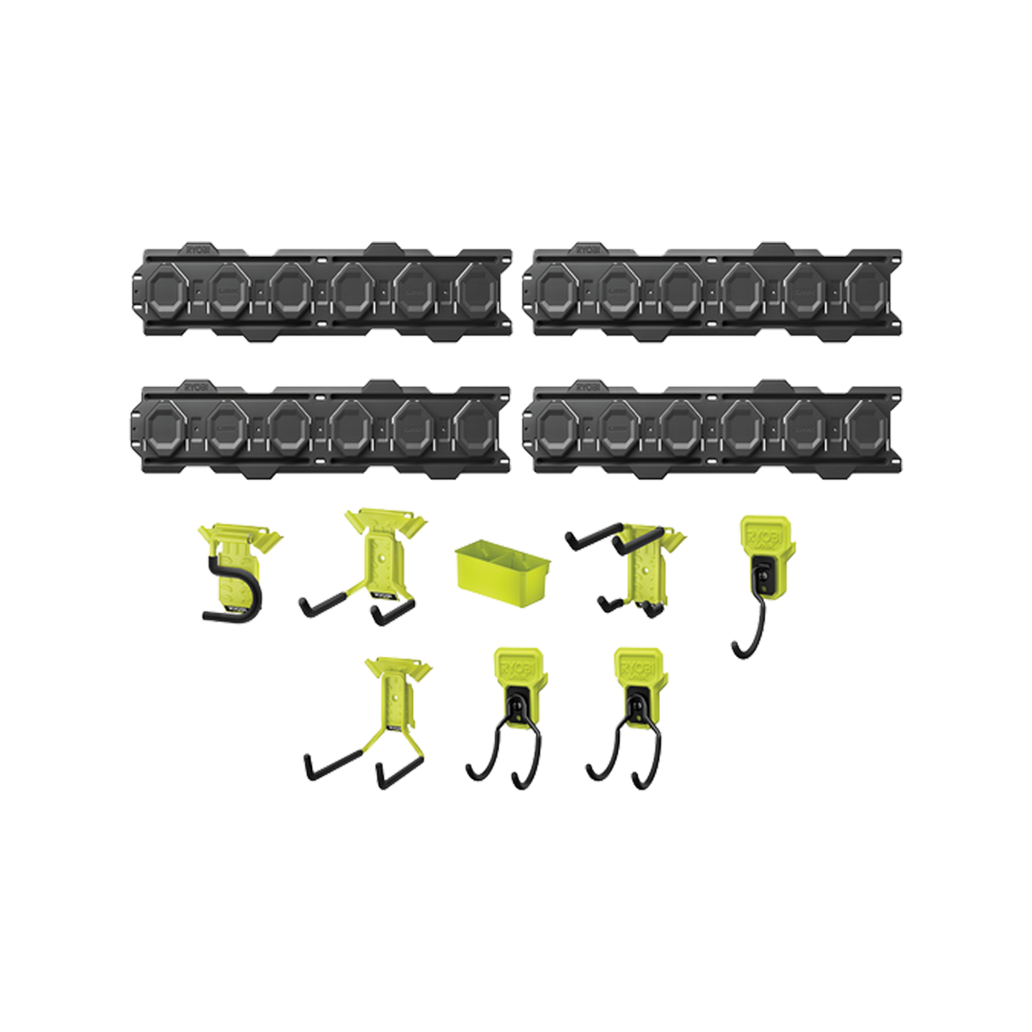 Ryobi Link 12 Piece Wall Kit - 838mm Rails - 94kg