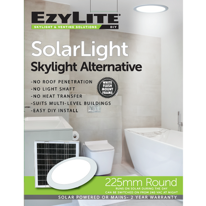 Ezylite Round Hybrid Skylight Alternative - 225mm