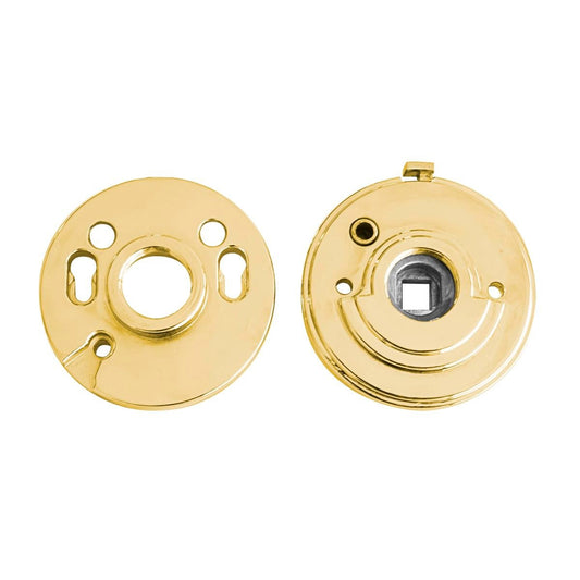 Ikonic Polished Brass Privacy Adaptor - Door Accessory - 63mm x 65mm