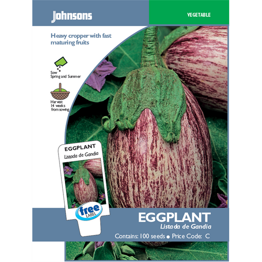 Johnsons Listada Eggplant Seeds