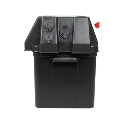 Kt Solar Battery Box Quad Connect - 50Amp - 432mm x 324mm x 272mm