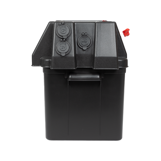 Kt Solar Battery Box Quad Connect - 50Amp - 432mm x 324mm x 272mm
