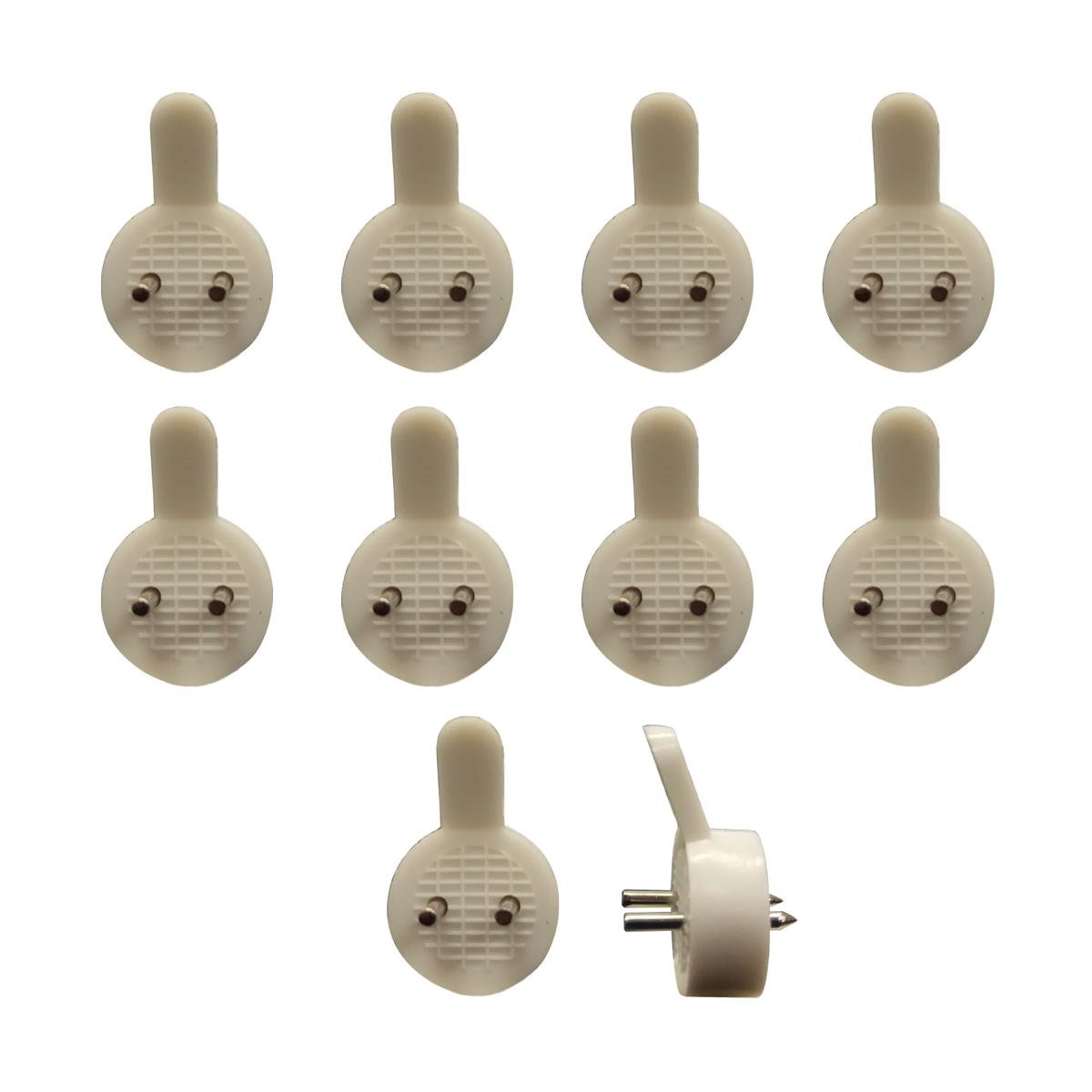 Everhang Picture Hanging Utility Hook - 47mm x 120mm - ABS Plastic - Easy Install - 10 Pack