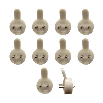 Everhang Picture Hanging Utility Hook - 47mm x 120mm - ABS Plastic - Easy Install - 10 Pack