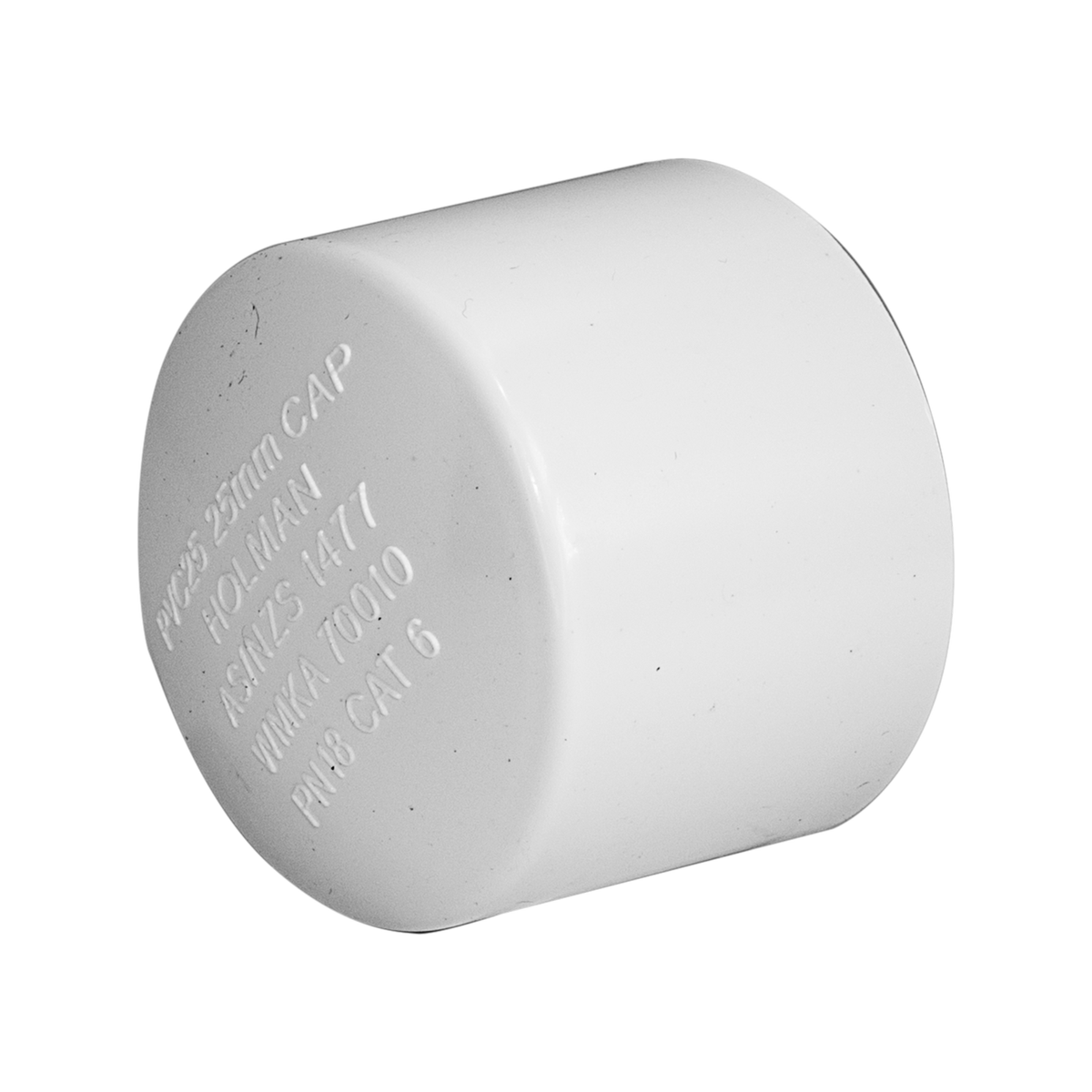 Holman PVC Cap - 25mm - Solvent Weld - End Seal