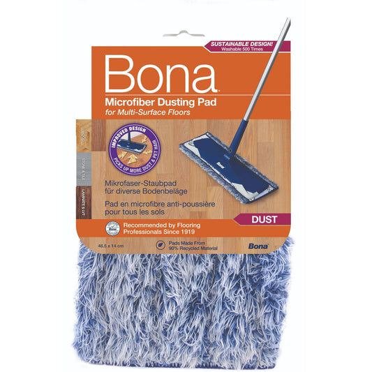 Bona Microfibre Dusting Pad - 400 x 140mm - Blue