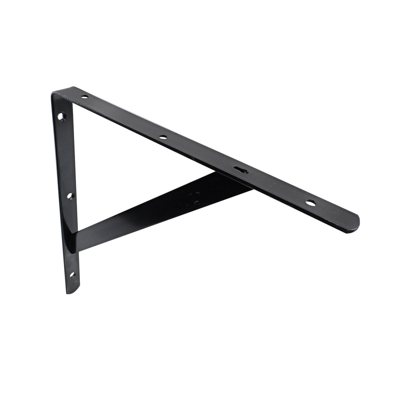Carinya Black Heavy Duty Straight Stayed Bracket - 300mm