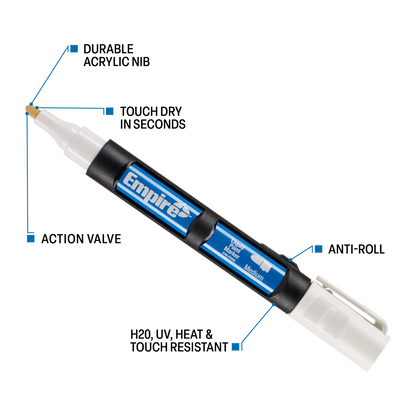 Empire White Liquid Paint Marker - 21 x 147mm