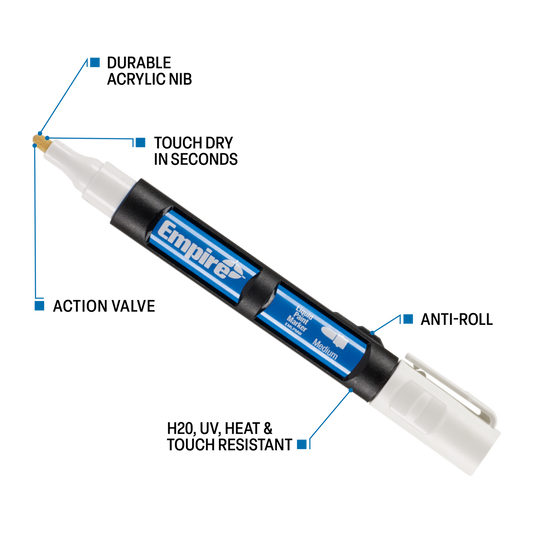Empire White Liquid Paint Marker - 21 x 147mm
