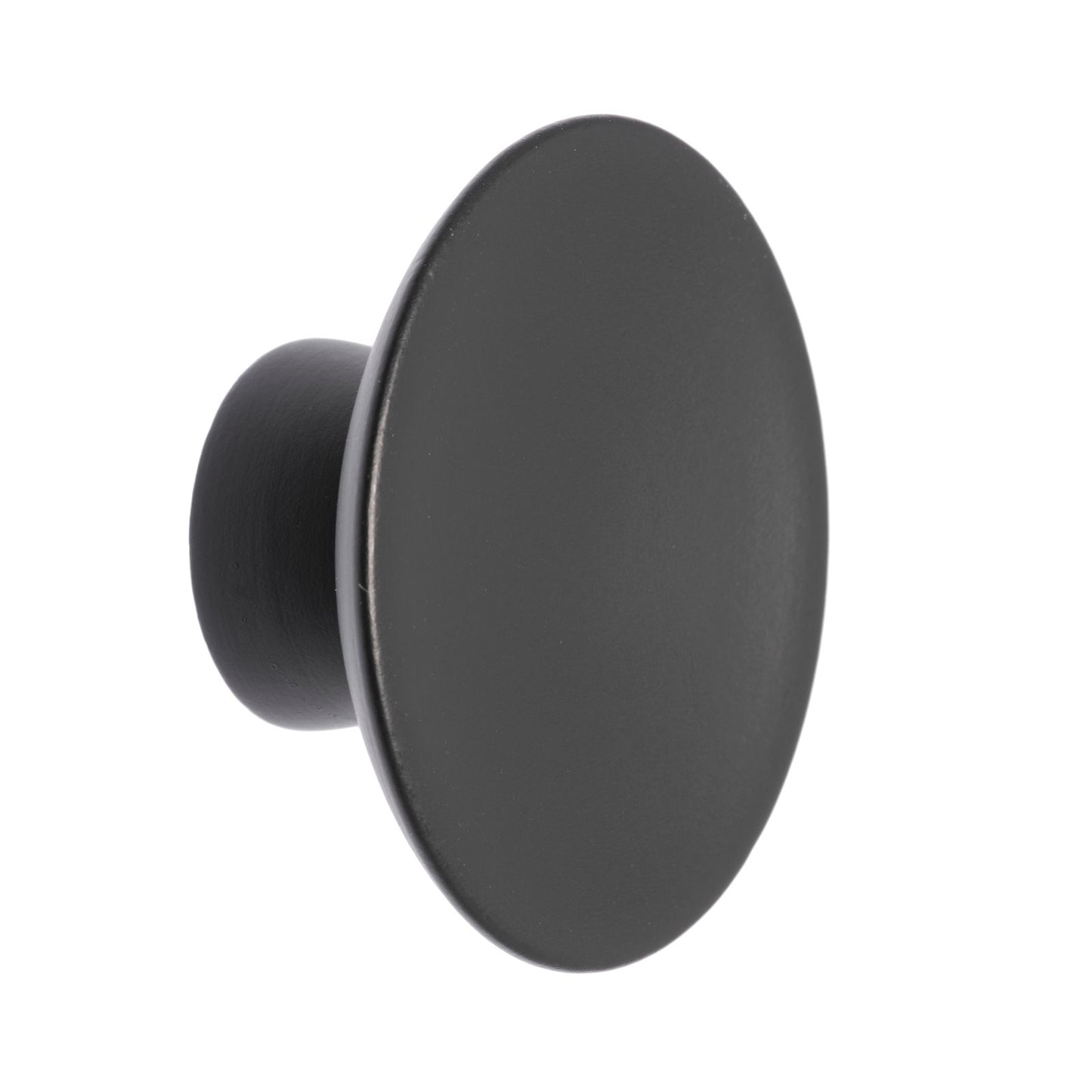 Lane Round Timber Knob - 45mm - Matte Black
