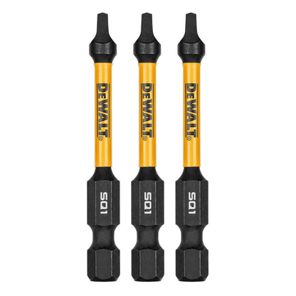 Dewalt Flextorq Screwdriver Bit - 57mm SQ1 - 3 Pack