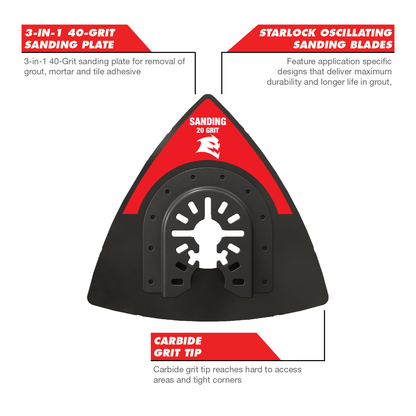 Diablo Starlock Carbide Grit Multi Tool Blade - 70mm