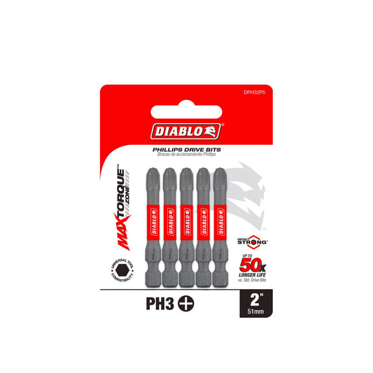 Diablo Power Torx Bit PH3 x 2" 5 Pack