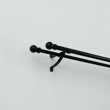 Windoware Curtain Rod Brackets - 127mm - Black - 2 Pack