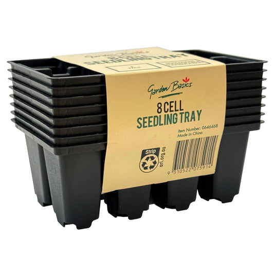 Garden Basics Seedling Tray - 8 Cell - 8 Pack