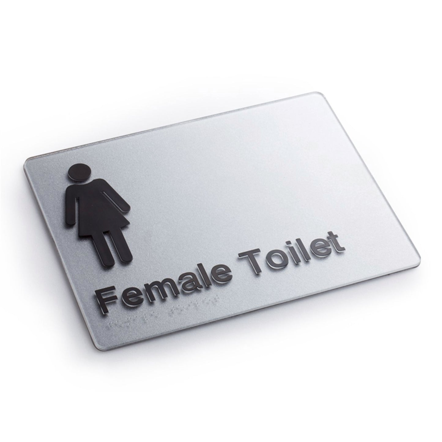 Sandleford Female Toilet Braille Sign - 180 x 235mm