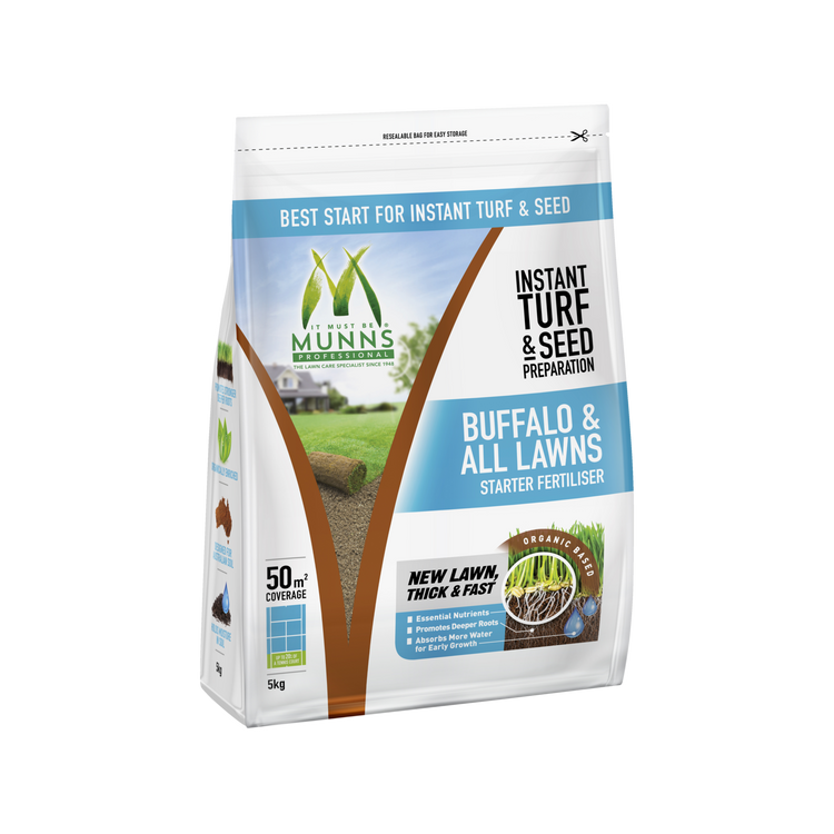 Munns Professional Buffalo & All Lawns Starter Fertiliser 5kg